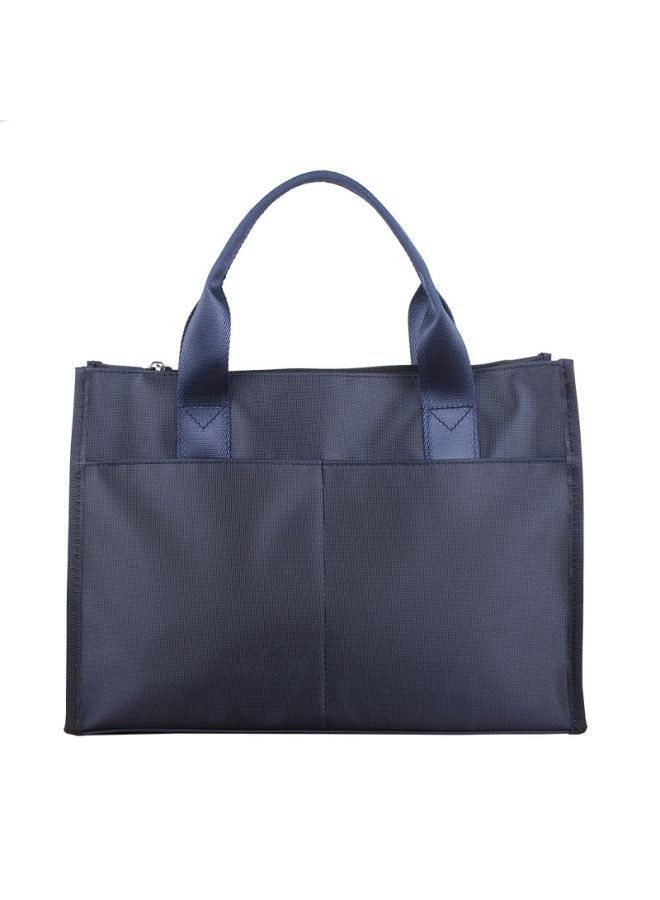 2023 Business Office Information Kit Large Capacity Conference Bag Men's And Women's Handbag Teachers Storage Bag-Color:light Gray  - Image 5