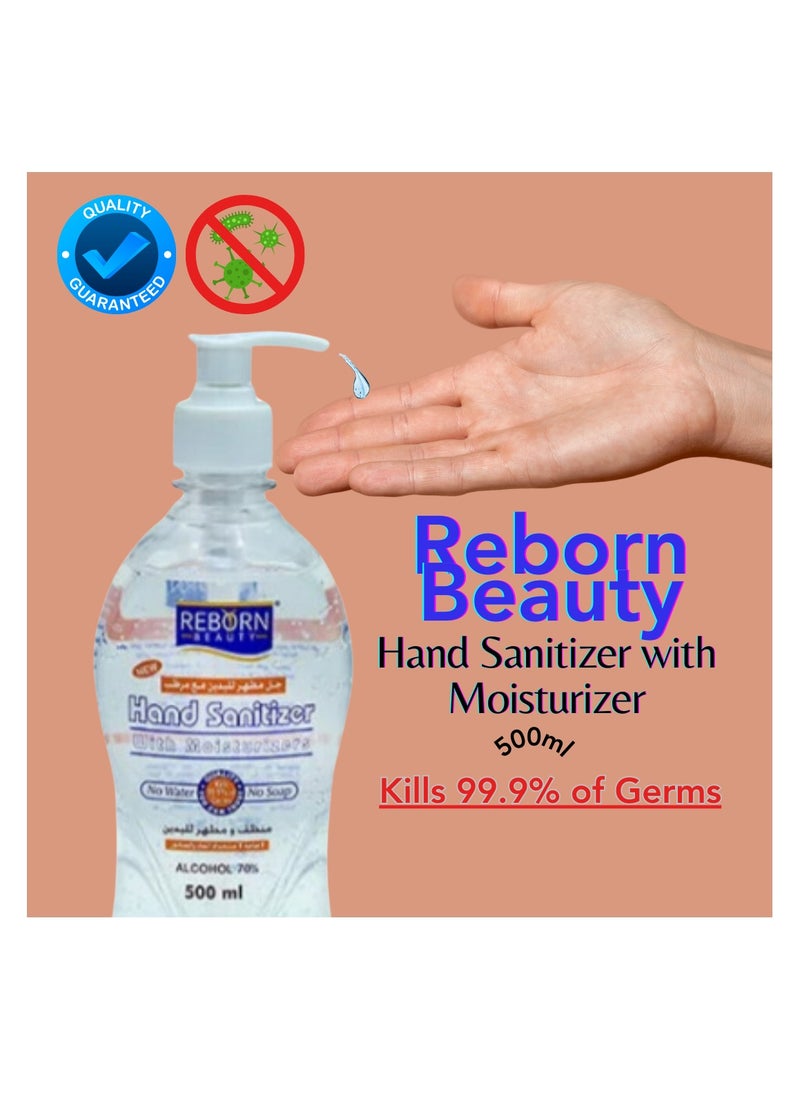 Reborn Beauty Hand Sanitizer Gel with Moisturizer 500ml