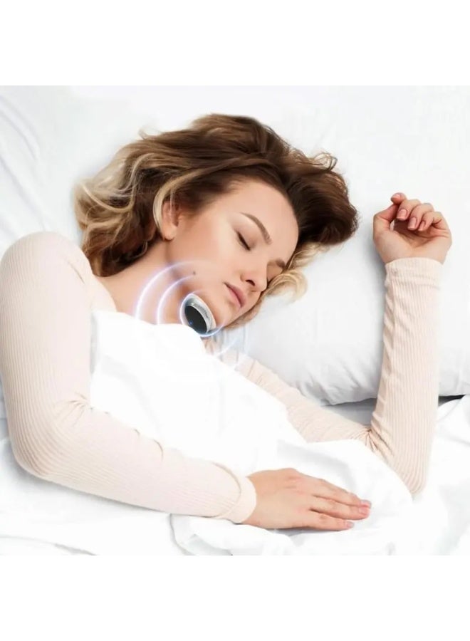 HUMJO Smart Anti-Snoring Device for Sleep Apnea Snore Stopper Electric Massage Anti-Snoring Devices Mute Muscle Tightening Anti Snoring Chin Strap Device for Office, Airplane, Dormitory - Image 2