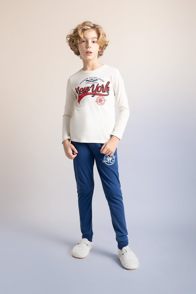 DeFacto Boy 2 piece Regular Fit Knitted Pyjamas  - Image 1