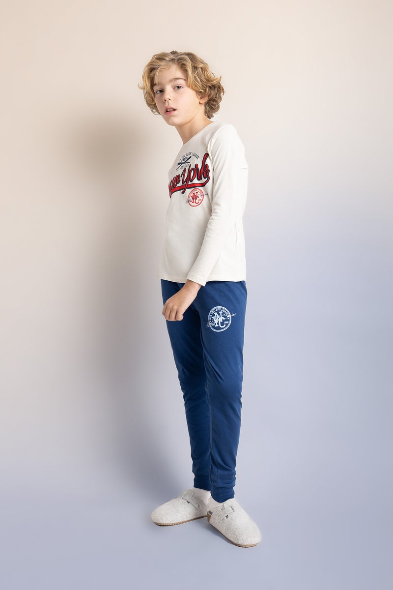 DeFacto Boy 2 piece Regular Fit Knitted Pyjamas  - Image 2