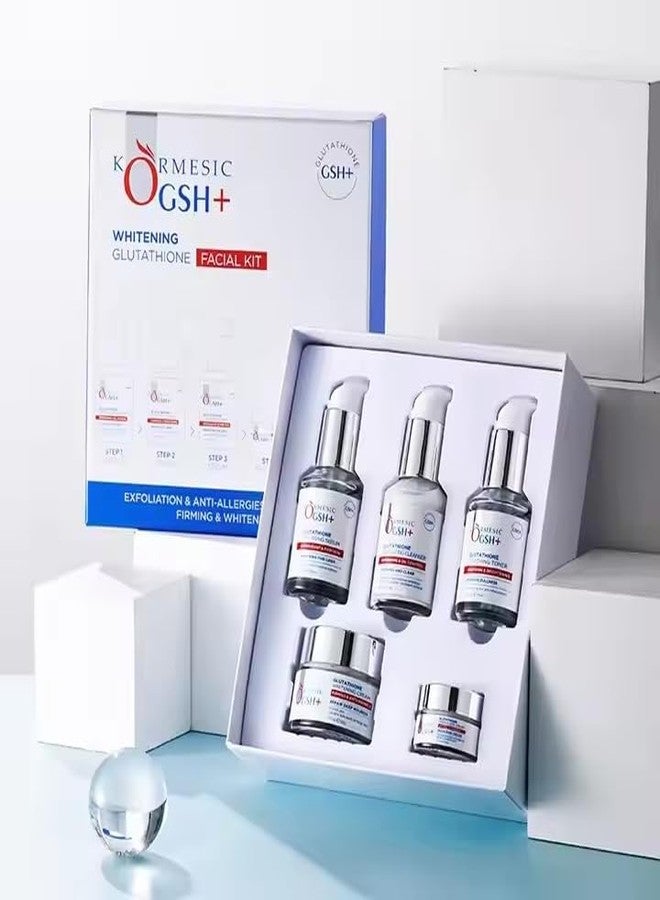 JOMTAM Whitening Glutathione Facial Kit, 5-Step Exfoliation and Firming Treatment - Image 1