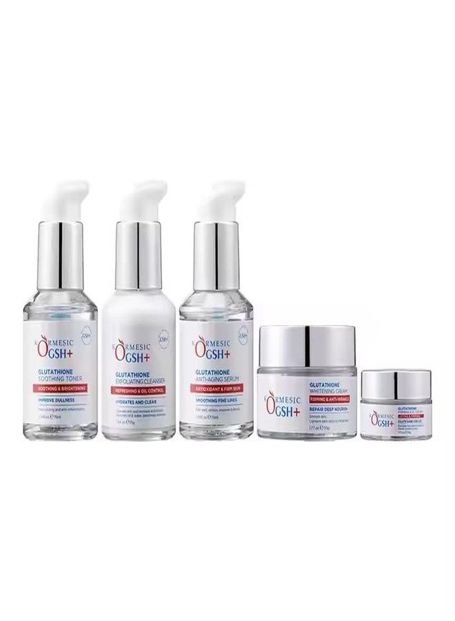 JOMTAM Whitening Glutathione Facial Kit, 5-Step Exfoliation and Firming Treatment - Image 2