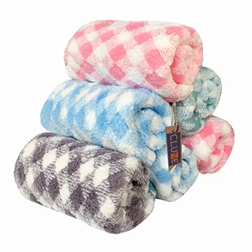 CLUZE Microfiber Face Towel/Handkerchief for Kids/Women/Girls - Baby Shower Gift - Super Soft, Absorbent Hanky (Set of 6pc) (H-D11) - Image 2
