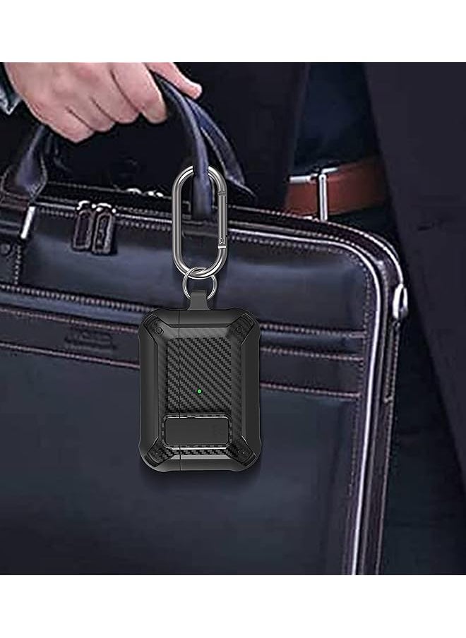 erorex - For Airpods 3Rd Generation Case Airpods 3 Case Cover With Lock Airpods 3 Generation Protective Case Gen 3 Shockproof Cover With Keychain Compatible With Airpods 3Rd Generation 2021 Black - Image 1