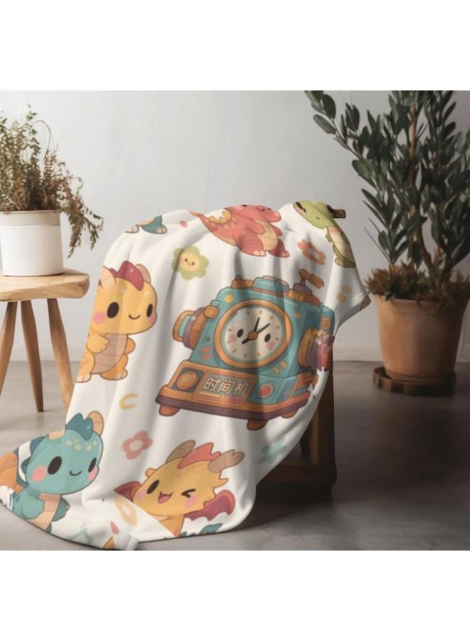 general Baby and children's cartoon flannel thin blanket (warm and comfortable, suitable for sleep, game use) 70cm*100cm - Image 3