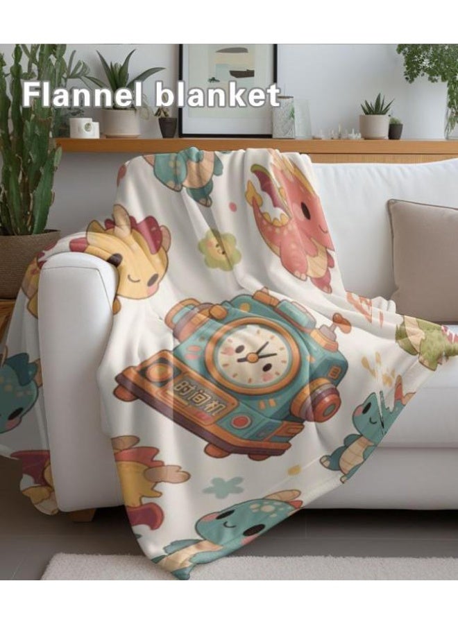 general Baby and children's cartoon flannel thin blanket (warm and comfortable, suitable for sleep, game use) 70cm*100cm - Image 4