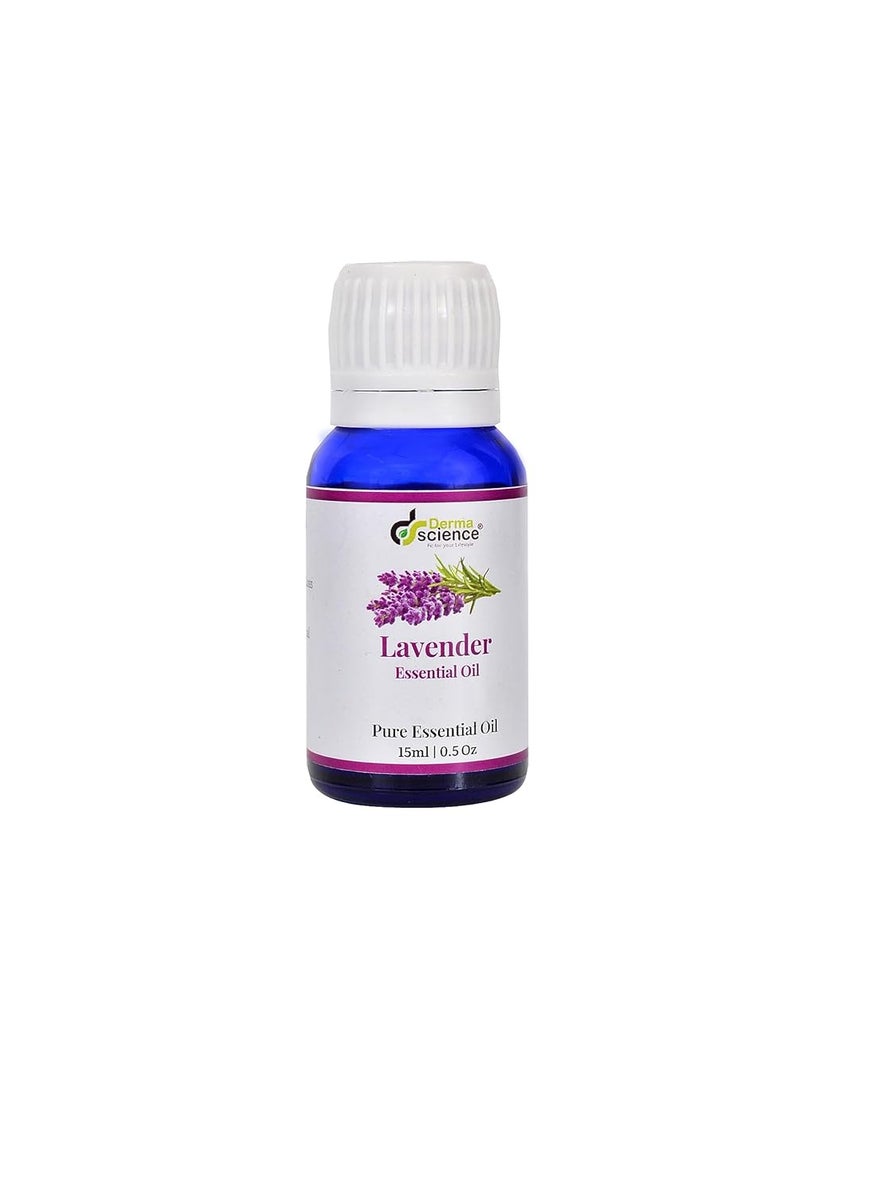 DermaScience Derma Science Lavender Essential Oil 15ML 100 for Diffusers Toilets Wardrobes Concentration Spirituality  - Image 1