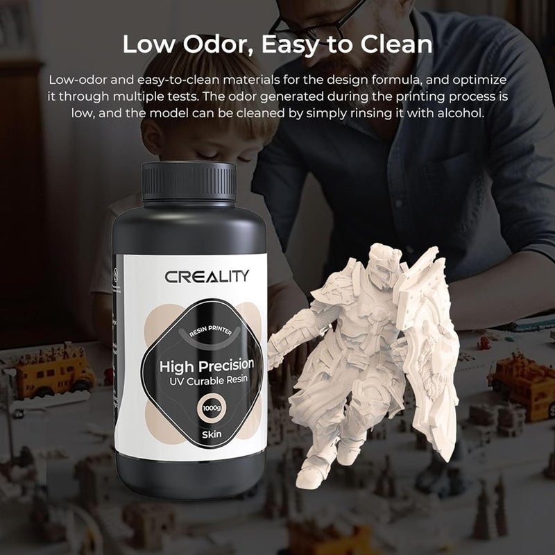 3idea CR 8K Resin, 1kg(2.2lbs) 3D Printer Resin High Precision for 8K/10K/12K LCD 3D Printing 405nm UV-Curing Resin, Low Shrinkage, Showcase Models & Works (Skin) - Image 2