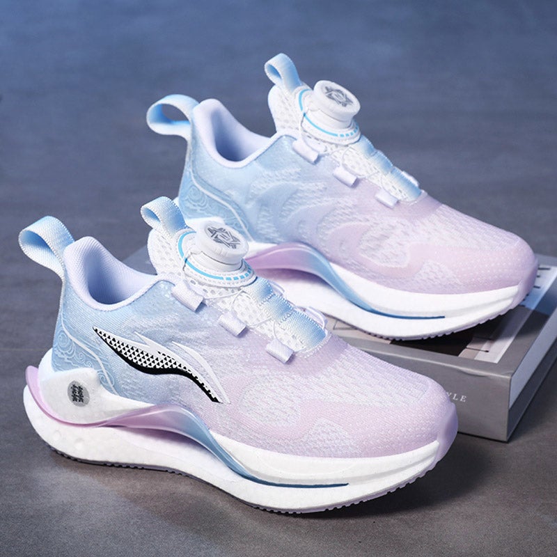 Li I Ning Girls Shoes Winter Children'S Sneaker Students Running Shoes Fleece-Lined Two Cotton Shoes - Image 2