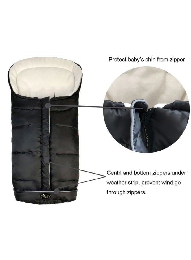 CozyMe 3in1 Baby Sleeping Bag Adaptable for Toddler Strolllers Buggy Pushchair,Cozy Toes, Comfortable,Length Adjustable,Practical Design Makes Us Outstanding,6-36M,Navy Blue - Image 4