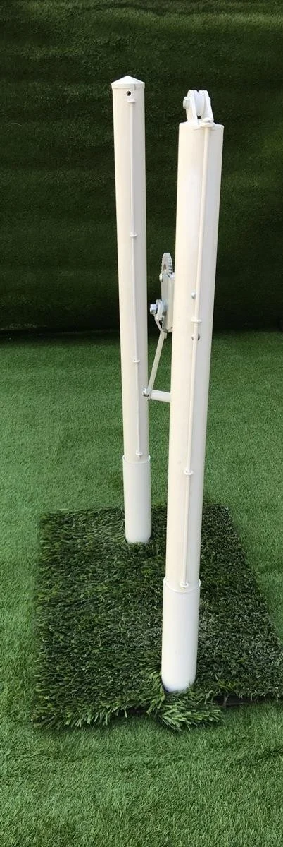 adelinspor Via Fixed Anchor Tennis Post and Diomond Tennis Net Set
