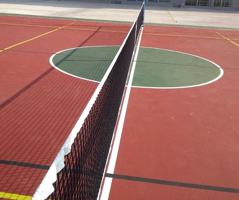 adelinspor Via Fixed Anchor Tennis Post and Diomond Tennis Net Set