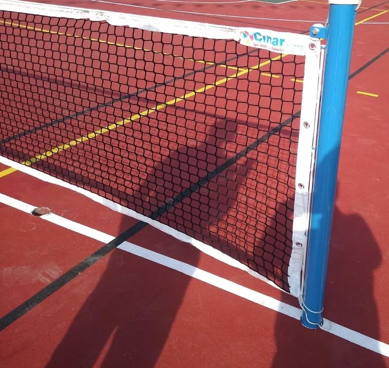 adelinspor Via Fixed Anchor Tennis Post and Diomond Tennis Net Set