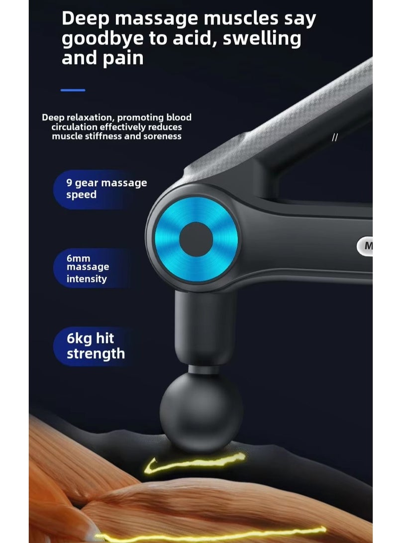 AirYoung Massage Gun Deep Tissue Massager,Handheld Cordless Percussion Massager with 9 Different Massage Heads for Legs Back Body Pain Relief, Soreness Relief  - Image 5