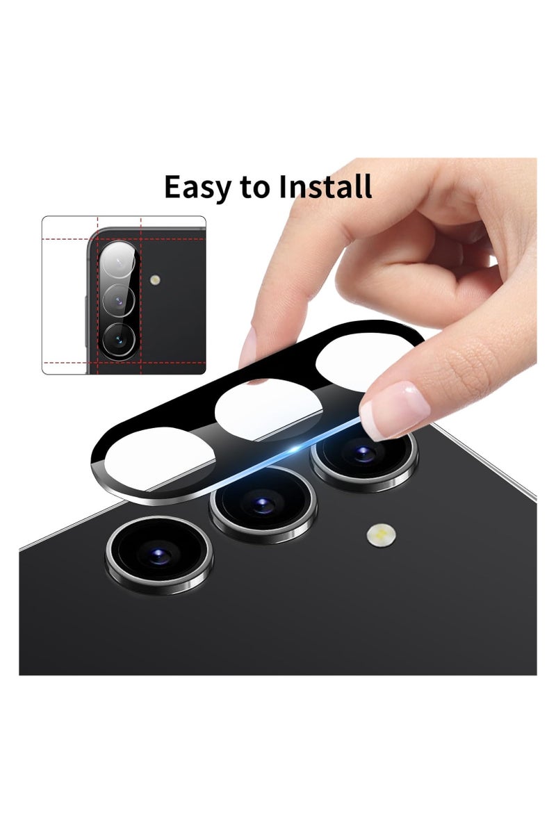 Samsung Galaxy A15 Camera Lens Protector Tempered Glass Screen Protector HD [Full Coverage][Anti-Scratch] Drop Protection Ultra Clear/Thin Lens Case - Black - Image 5