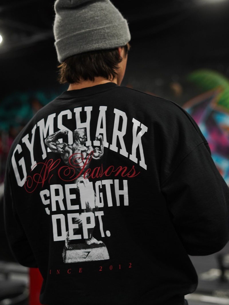 Gymshark Sparta Warrior Fitness Crew Neck Sweatshirt - Breathable, Sweat‑Wicking, Loose Fit for Men and Women