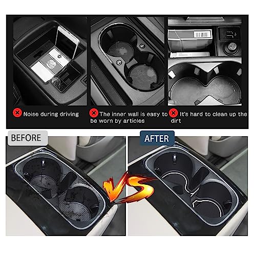 RUIYA حصائر فتحات الأبواب لملحقات كيا كارنيفال، 17 قطعة/مجموعة حصائر مطاطية غير قابلة للانزلاق لبطانة وحدة التحكم المركزية متوافقة مع كيا كارنيفال 2022 2023 2024 - Image 4