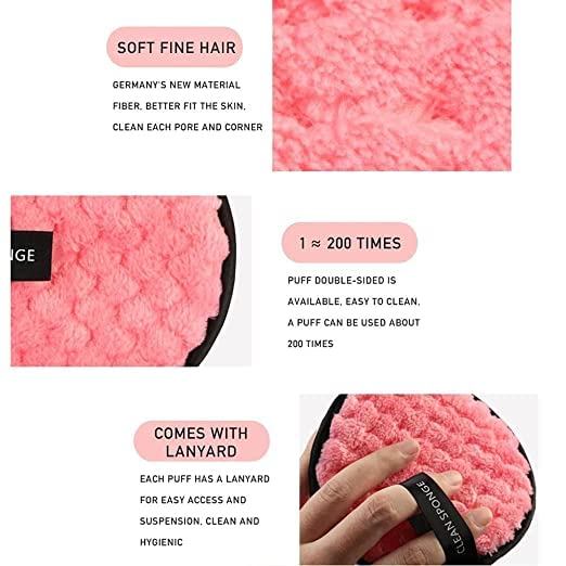 Tiny Deal EcoFriendly ReUsable MultiPurpose MakeupRemoving and Facial Cleansing Pads for Removing Makeup FacePack Facial Pack of 2 - Image 3