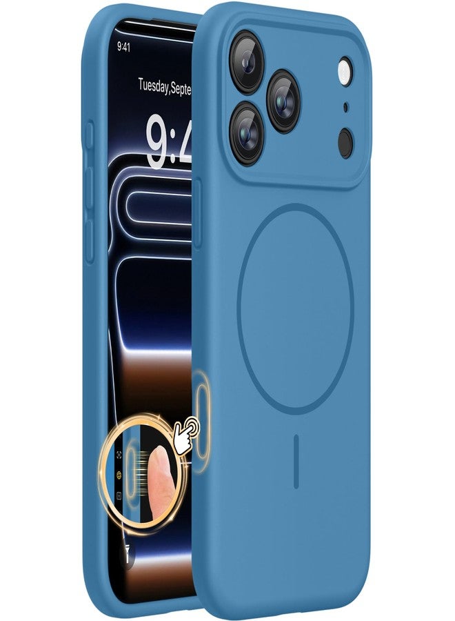 ميراكيس جراب Miracase المغناطيسي لهاتف iPhone 17 Pro Max، متوافق مع MagSafe، مزود بغطاء تحكم مدمج بالكاميرا من السيليكون، جراب سميك 3.0 مم مقاوم للصدمات والسقوط لهاتف 17 Pro Max، لون أزرق كابري - Image 1