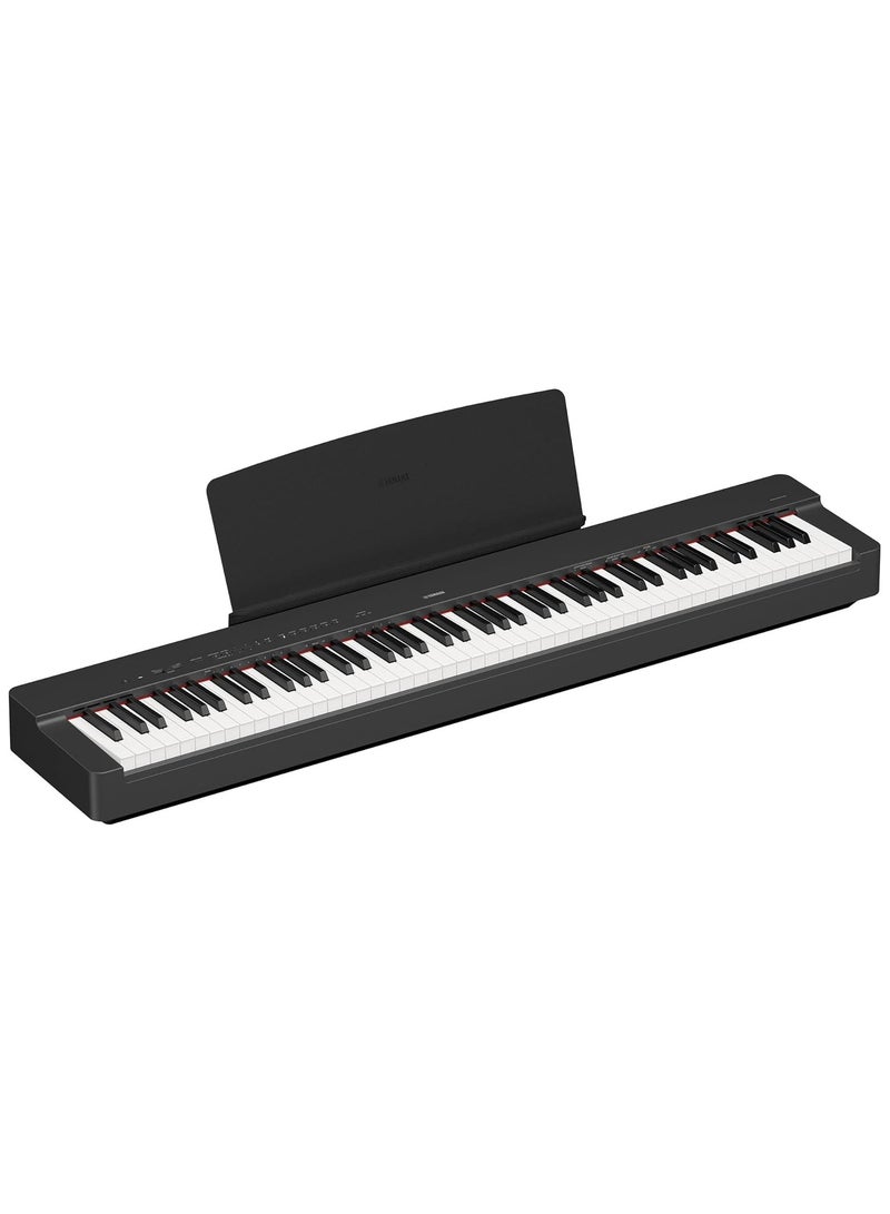 Yamaha P225B, 88-Key Weighted Action Digital Piano with Power Supply and Sustain Pedal, Black (P225B) - Image 1