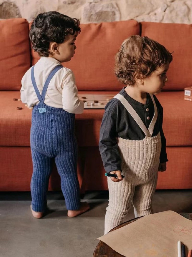 Children'S Weightlifting Pants 2025 Baby Pants Boys And Girls Baby Warm Style Overalls - Image 4
