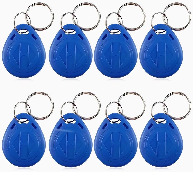 100 Pcs 125KHz RFID Key Fob Proximity ID IC Card Token Tag Keypad Card Keychains RFID Proximity Card Key for Access Control(ID Card) - Image 1