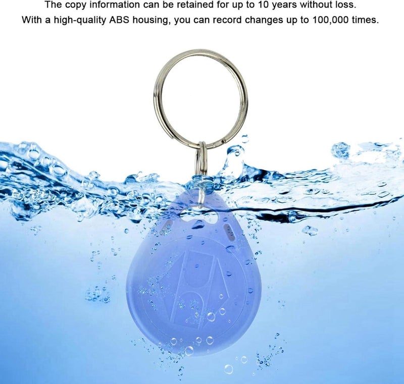 100 Pcs 125KHz RFID Key Fob Proximity ID IC Card Token Tag Keypad Card Keychains RFID Proximity Card Key for Access Control(ID Card) - Image 2