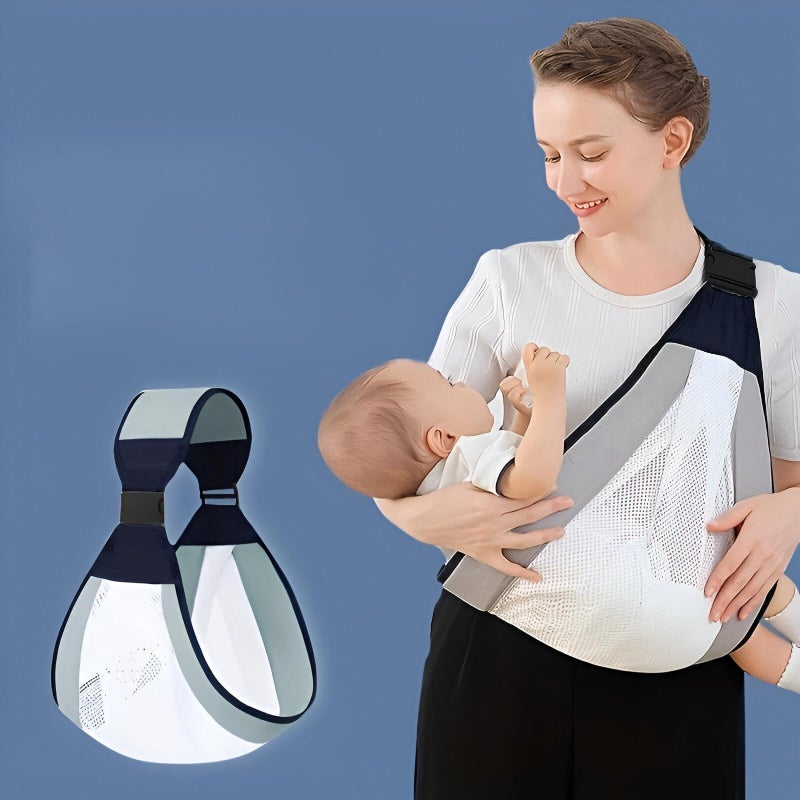 Cotton Baby Wrap - Flexible and Cozy Infant Carrier with a Single Strap Design and Breathable Fabric for Maximum Comfort - Image 1