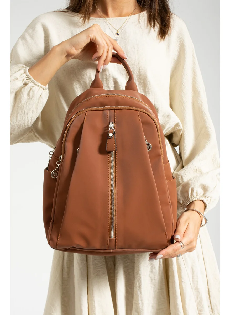 Çanta Trend Bag Trend Women Satin Leather Backpack