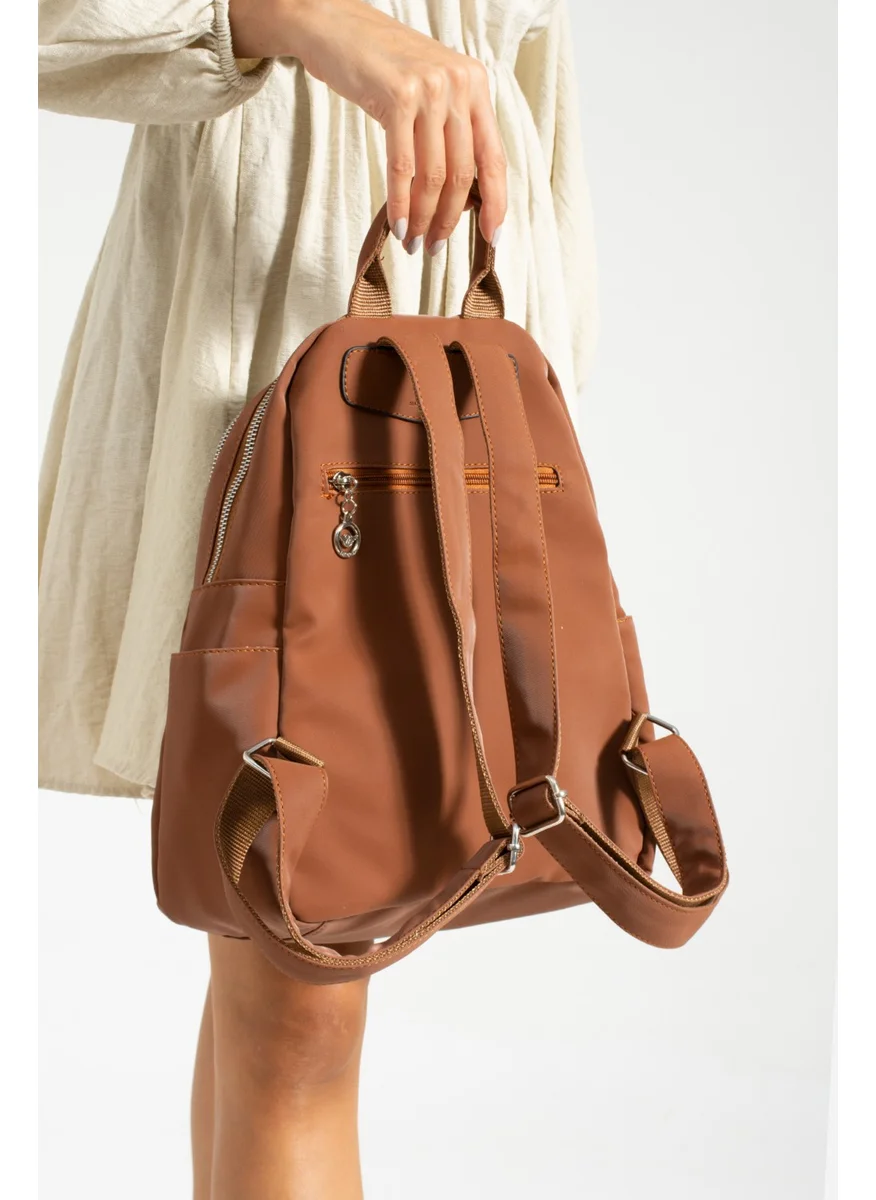 Çanta Trend Bag Trend Women Satin Leather Backpack