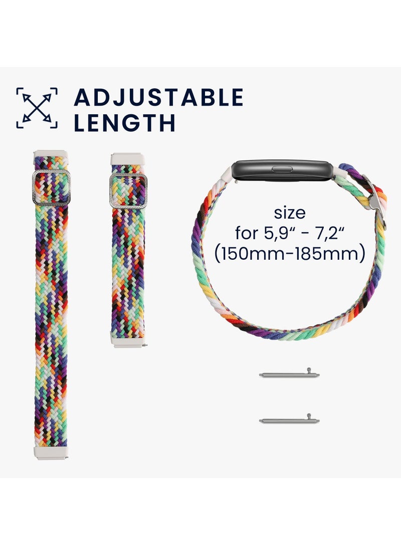 Strap for Huawei Band 7 Hand-woven Adjustable Strap, Compatible for Huawei Band 7 Replacement Nylon Wristband Strap,Multicolour - Image 4
