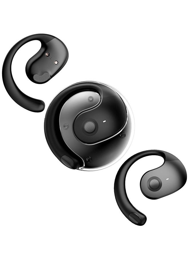 Letv Bluetooth 5.4 Chip, Air Conduction True Wireless Headphones, 16.6mm Large Drivers, Ultra-Lightweight Sporty With Earhooks For Running, Fitness, Compatible With IPhone And Android- Black  - Image 1