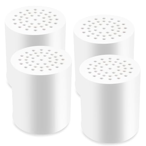 Tnnluku 4 Pack 20 Stage Shower Head Filter, Shower Filter Replacement Cartridge for Hard Water, Universally Compatible With Any Similar Design, High Output, Clean and Softener Water - Image 1