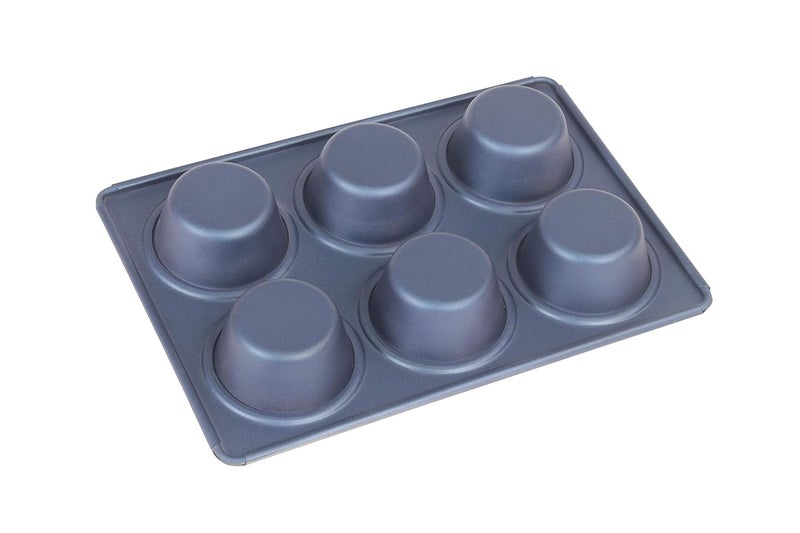 Hazel Aluminium NonStick Coating Muffin Tray Cup Cake 6 Cavity - Image 2