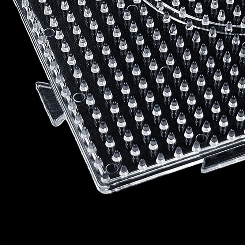 krastmon Fuse Beads Boards 5mm Large Clear Plastic Pegboards for Kids Craft Beads 4 PCS - Image 4