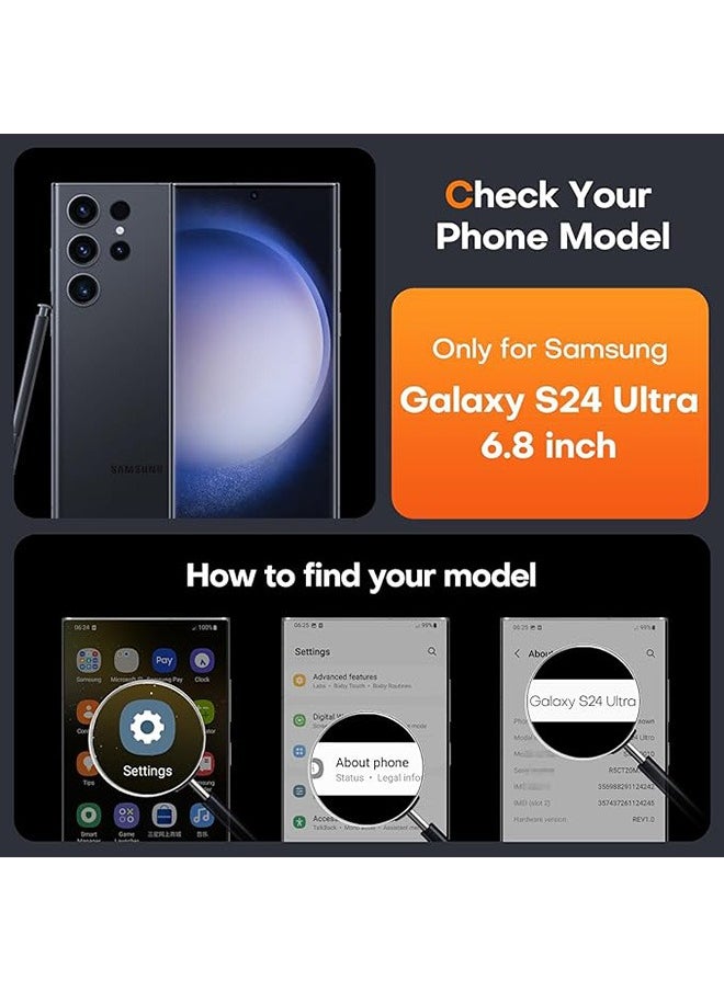 Generic - Galaxy S24 Ultra Magnetic Case Compatible with Mag-Safe, Luxury Plating Design Galaxy S24 Ultra Case with Camera Lens Protector Soft TPU Bumper for Samsung Galaxy S24 Ultra 6.8” (Purple) - Image 1