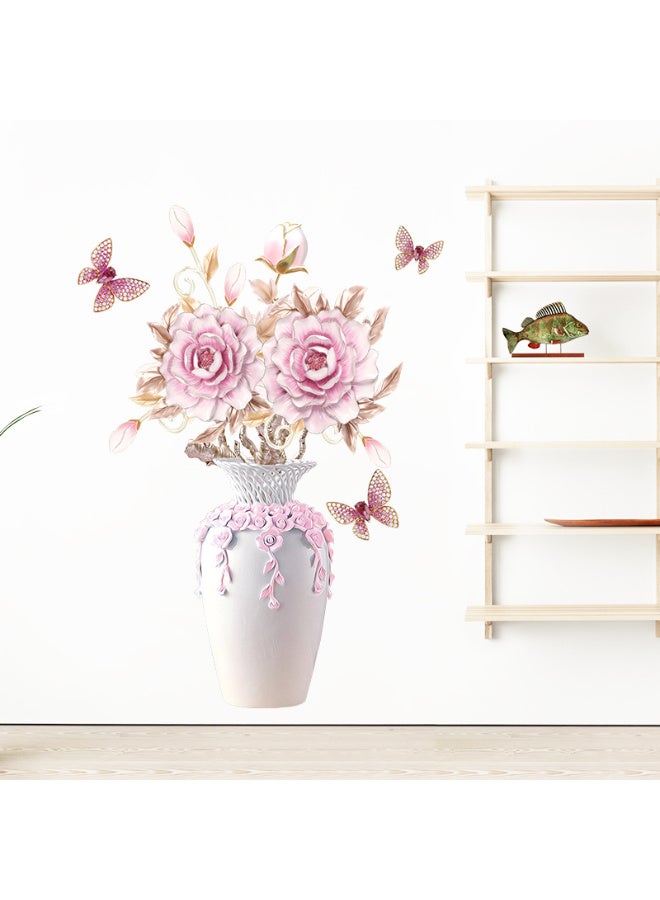 3D Vase Wall Stickers Large Decorative Wall Decals Living Room Bedroom Home Decor DIY Room Decoration - Image 2