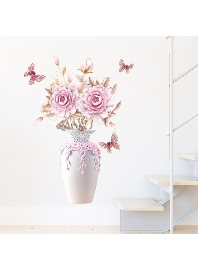 3D Vase Wall Stickers Large Decorative Wall Decals Living Room Bedroom Home Decor DIY Room Decoration - Image 1