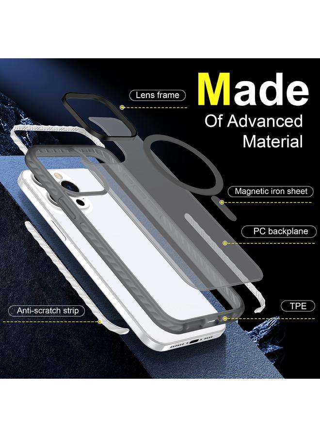 اس-توب جراب لهاتف iPhone 15 Pro مصنوع من الجلد ومقاوم للصدمات مع وسادة هوائية من MagSafe - Image 3