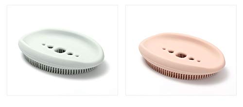 NILKANTH NIL KANTH -2 Pack Bathroom Soap Dishes, Silicone Bar Soap Holder for Shower with Drain Easy to Clean Durable Extends Soap Life Soap Saver for Bathroom Counter, Shower (Pink & Blue) - Image 1