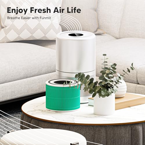 Funmit Core 300 Toxin Absorber Replacement Filter for LEVOIT Core 300, Core 300S and Core 300-P Air Purifier, 3-in-1 H13 True HEPA Filter Replacement, Compared to Part # Core 300-RF-TX, 2 Pack, Green - Image 3