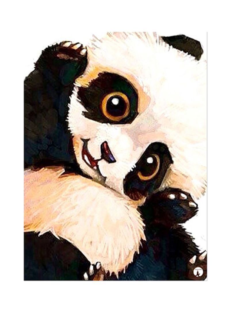 RKN Panda Metal Plate Poster Multicolour 15x20centimeter