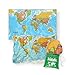 Waypoint Geographic World ScrunchMap Portable EasytoStore Map of the World Water and TearResistant Map EcoConscious Unique Gifts Storage Bag Included 24 H x 36 W - Image 2