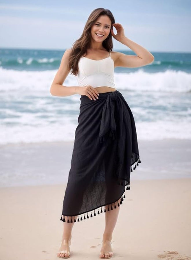 Sweet Life Sarong Cover Up Womens Beach Cover Up Bikini Bathing Suit Swimsuit Swimwear Coverup Sarong Pareo Wraps for Women - Image 3