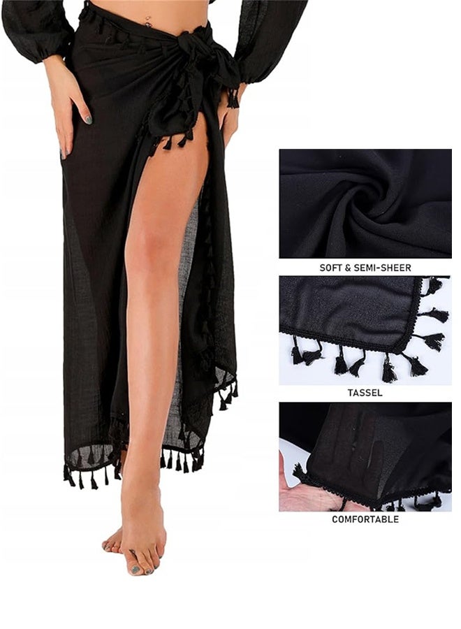 Sweet Life Sarong Cover Up Womens Beach Cover Up Bikini Bathing Suit Swimsuit Swimwear Coverup Sarong Pareo Wraps for Women - Image 5