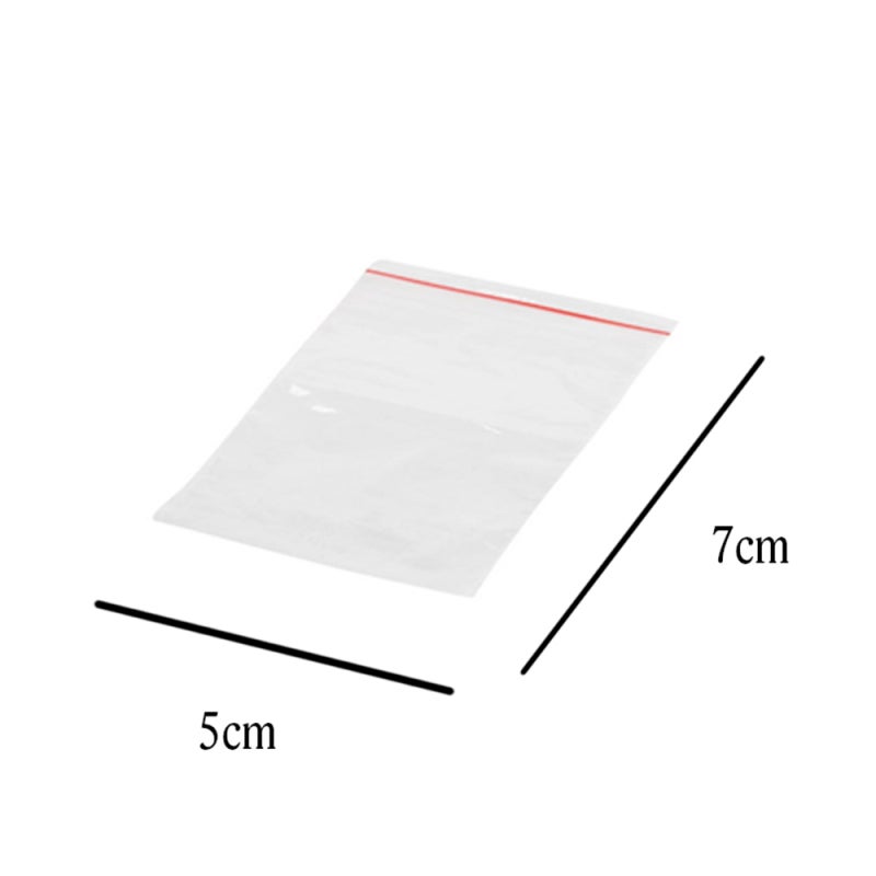 Food Storage Resealable Bags - 100 Pack Clear Food-grade Plastic Bags With Self-adhesive Sealing Strip, Dust Moisture Bug Proof For Home Kitchen And Food Service Use - Image 4