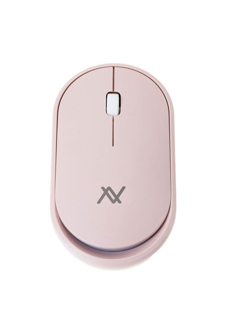 LAVVENTO L'AVVENTO Dual Mode Bluetooth - 2.4GHz Mouse with Re-Chargeable Battery - Pink MO18P  - Image 2
