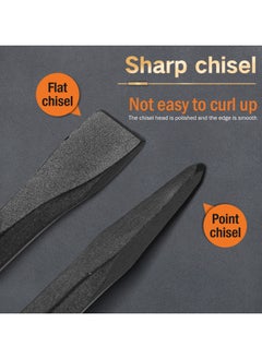 KSEIBI Flat Cold Chisels Oct Shank with Hand Protection, High Quality Tool Steel, Ideal for Demolition, Carving, Cleaning, Breaking, Hunting, and Crushing of Concrete and Mortar Stones.  - Image 5