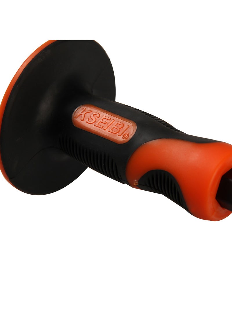 KSEIBI - Flat Cold Chisels Oct Shank with Hand Protection, High Quality Tool Steel, Ideal for Demolition, Carving, Cleaning, Breaking, Hunting, and Crushing of Concrete and Mortar Stones. - Image 1